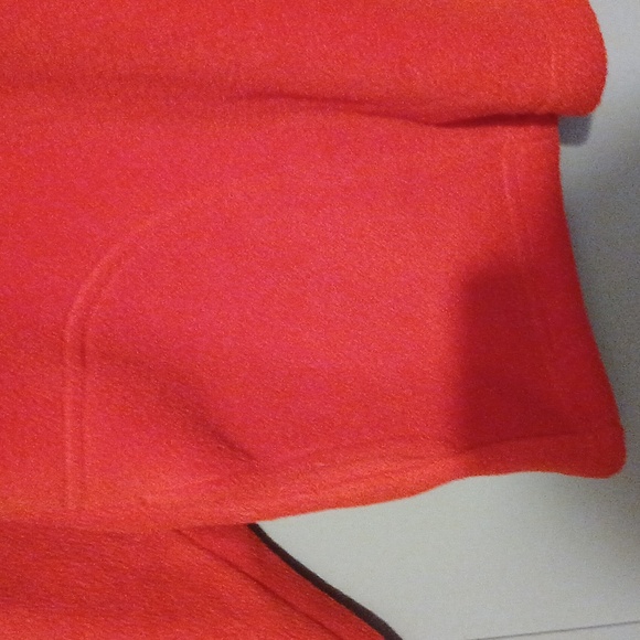 Tommy Hilfiger Vintage Lady's Red Fleece ♥️ Zippered Jacket with Pockets - Picture 3 of 7